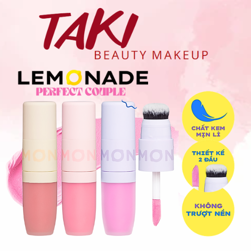  Má Hồng Dạng Kem Mịn Lì 2 Đầu Lemonade Perfect Couple Blush 8.5g 