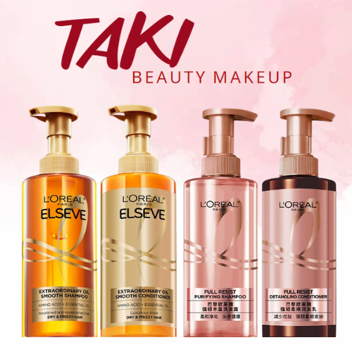  Dầu Gội và Dầu Xả LOréal Elseve Full Resist / Extraordinary Oil Smooth 400ml x 2 