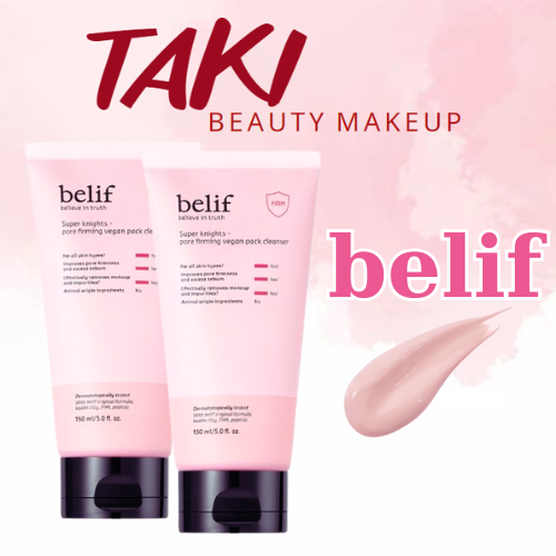 Sữa Rửa Mặt Làm sạch Sâu Belif Super Knights - Pore Firming Vegan Pack Cleanser 150ml