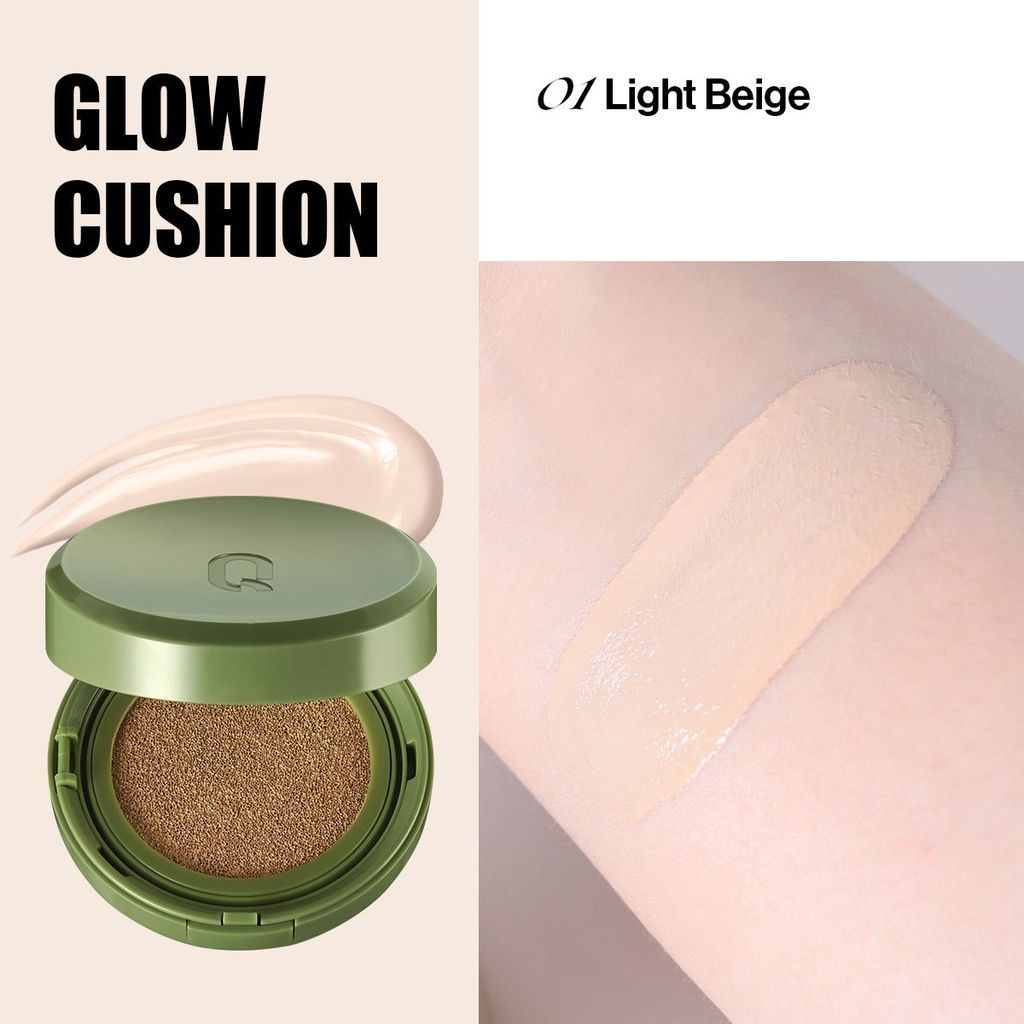  Phấn Nước Che Phủ GLAMRR GLOW/ DD/ COVER Q Vegan Super Cover Cushion SPF50+/PA+++ 