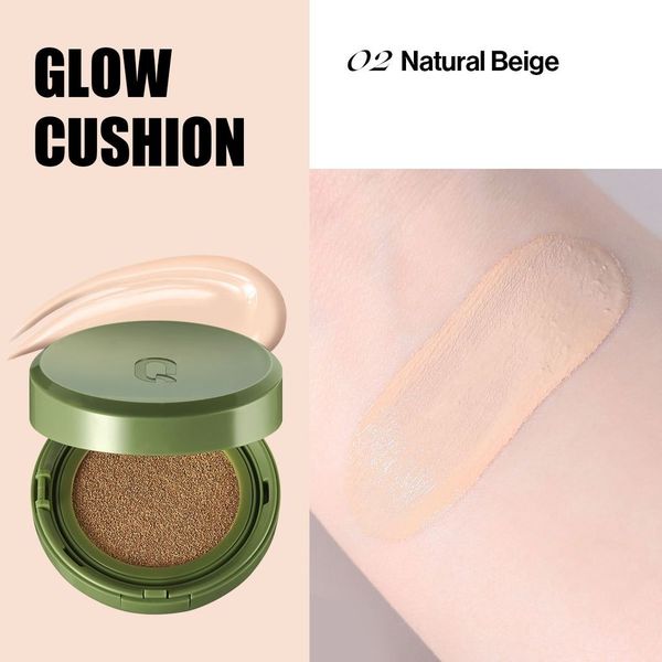 Phấn Nước Che Phủ GLAMRR GLOW/ DD/ COVER Q Vegan Super Cover Cushion SPF50+/PA+++
