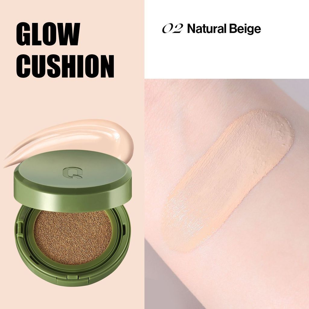  Phấn Nước Che Phủ GLAMRR GLOW/ DD/ COVER Q Vegan Super Cover Cushion SPF50+/PA+++ 