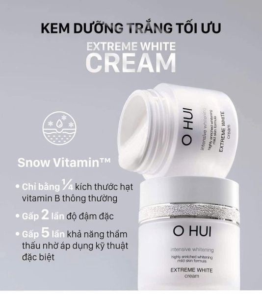 [ Tem LG ] Set Dưỡng Trắng Da Ohui Extreme White MelaToning Dark Spot Ampoule Essence (4 món)