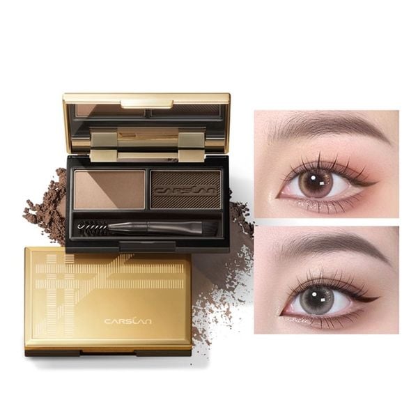 Phấn Bột Kẻ Chân Mày Carslan Double Effect 3g