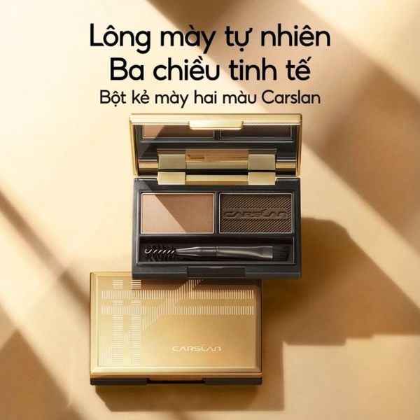 Phấn Bột Kẻ Chân Mày Carslan Double Effect 3g