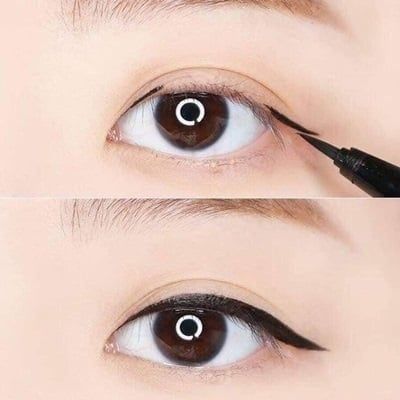 Bút Kẻ Mắt Ohui Real Color Brush Eyeliner 0.6g Màu Đen 