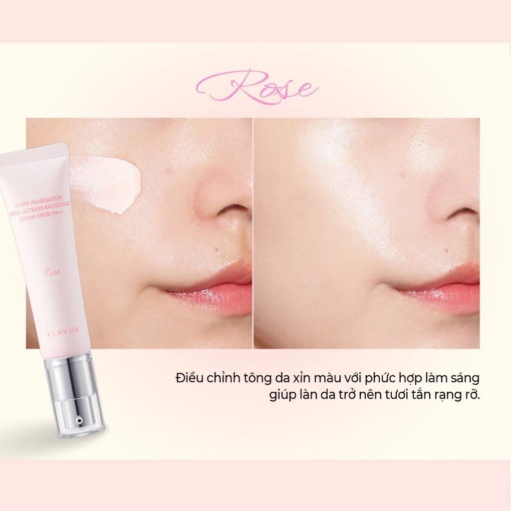  Kem Lót Klavuu White Pearlsation Ideal Actress Backstage Cream SPF30 PA++ 