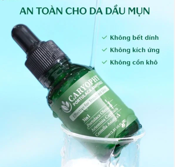 Serum Caryophy Portulaca Ampoule Giảm Mụn Mờ Thâm 30ML