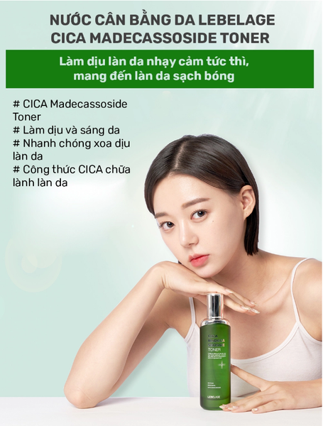 Bộ Dưỡng Da Phục Hồi Lebelage Cica Madecassoside (