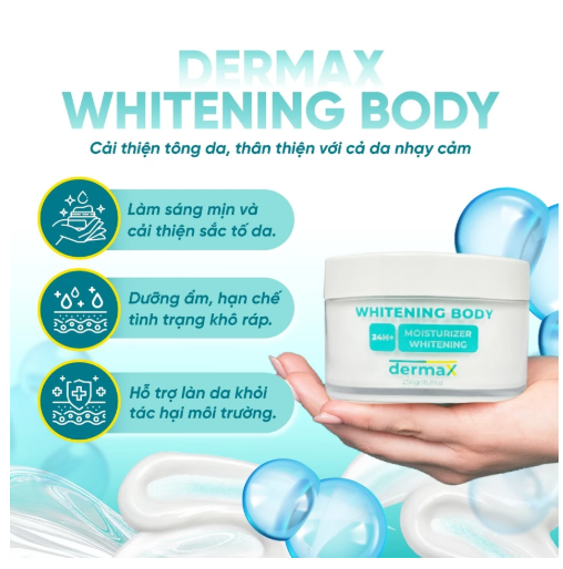 Kem Dưỡng Body DermaX Whitening 250g