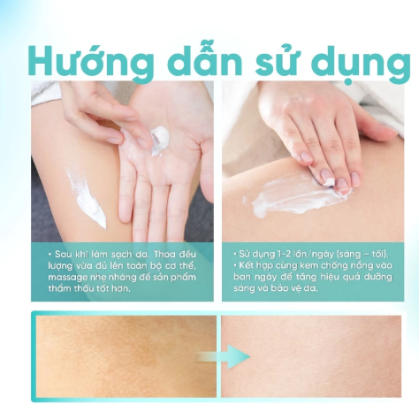 Kem Dưỡng Body DermaX Whitening 250g