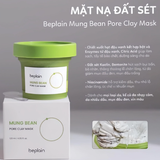  Mặt Nạ Đất Sét Beplain Mung Bean Pore Clay Mask 120ml xanh lá 