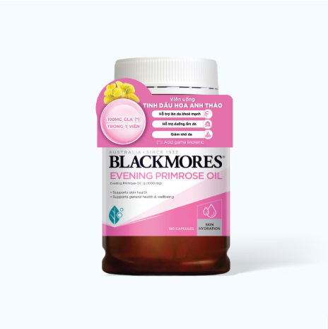 [Hàng Công Ty]  Viên Uống Dưỡng Da Tinh Dầu Hoa Anh Thảo Blackmores Evening Primrose Oil 190 Viên