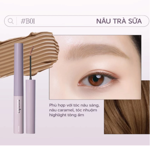Mascara Lông Mày Siêu Mảnh Mude Inspire Skinny Browcara Hàn Quốc 3.2g