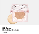  Phấn Nước Clio Kill Cover High Glow Cushion SPF50+ PA++++ ( kèm lõi-Phiên bản giọt nước ) 