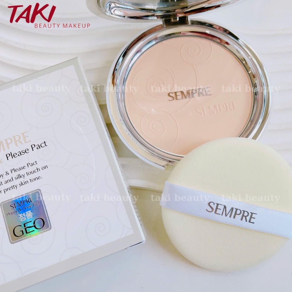 Phấn Phủ Nén Geo Sempre Happy & Please Pact