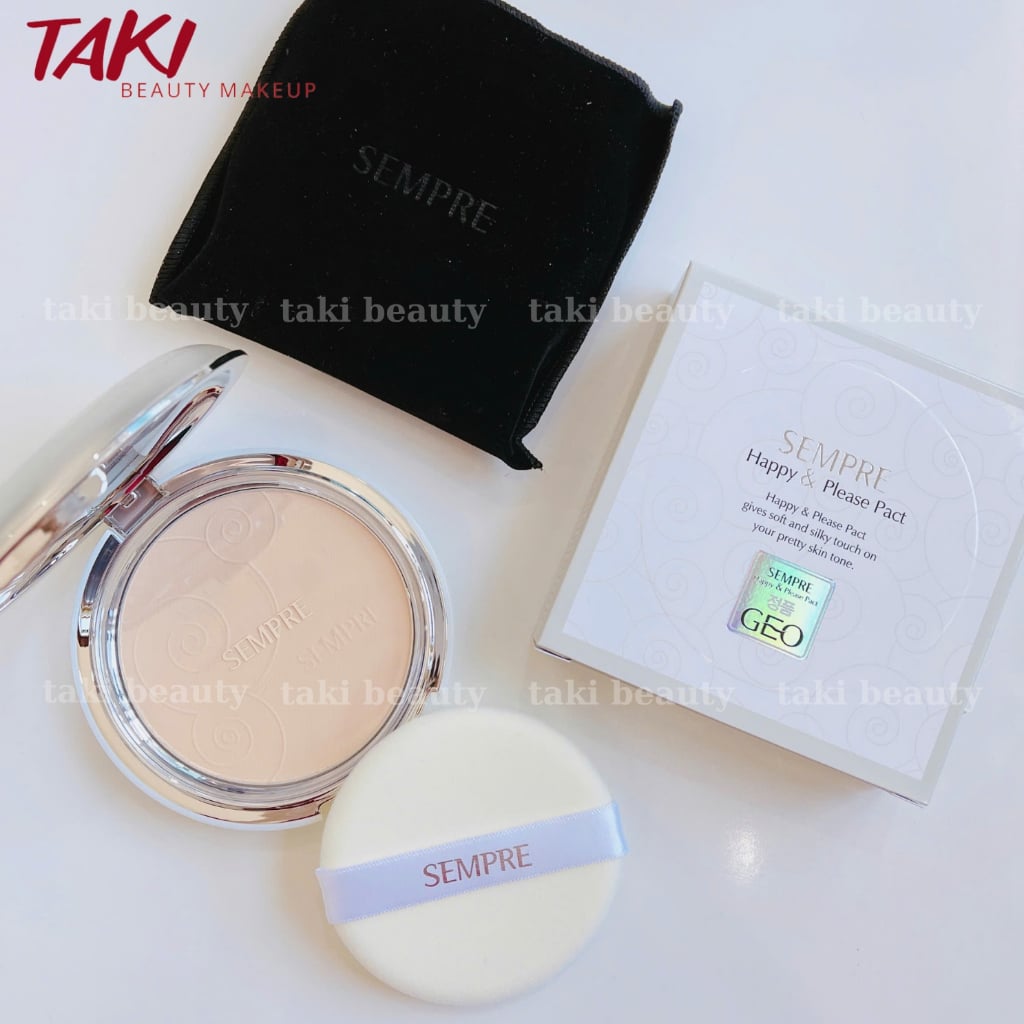 Phấn Phủ Nén Geo Sempre Happy & Please Pact