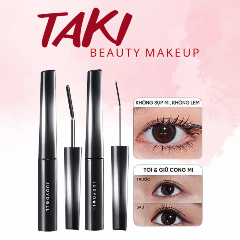  Mascara Judydoll Curling Mascara 3g  Làm Cong, Dài & Tơi Mi [ Curling Iron 6° 01 Black ] 