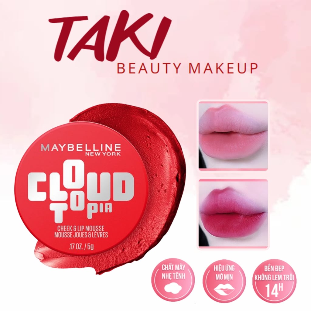 Son Môi & Má Hồng 2in1 Maybelline Cloudtopia 5g 
