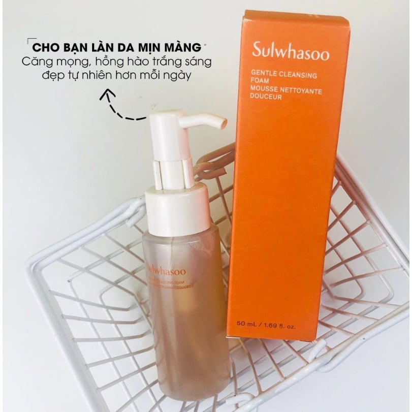  [ Mini Size 50ml ] Sữa Rửa Mặt Sulwhasoo Gentle Cleansing Foam EX Diu Nhẹ Sạch Sâu 50ml 