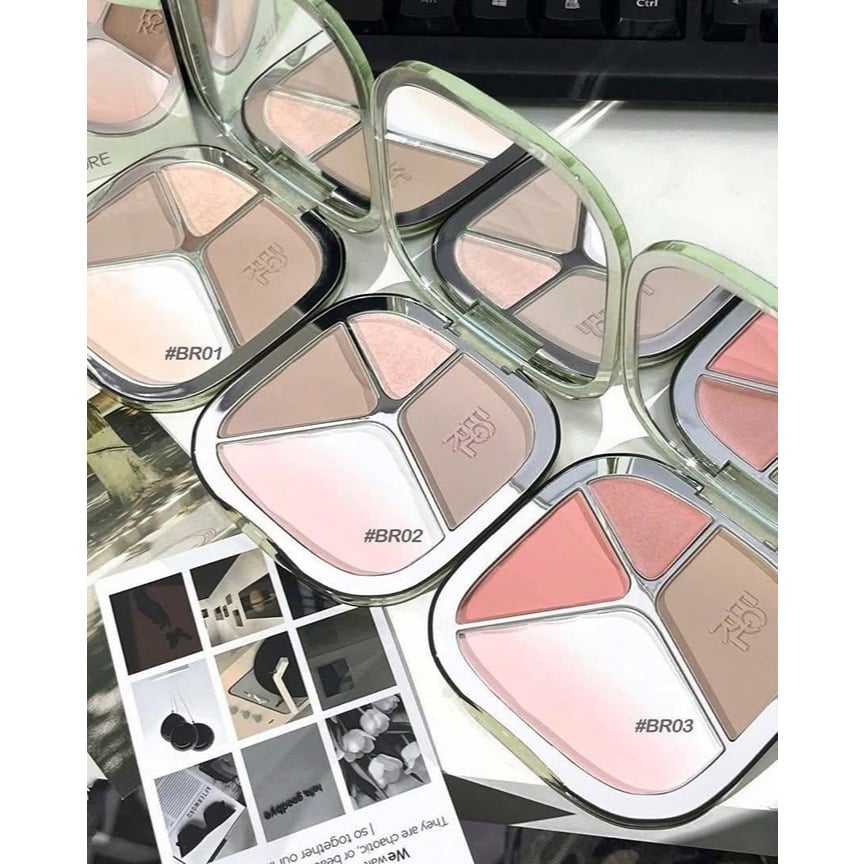  Phấn Tạo Khối 4 ô Focallure 4 Color Highlighter Contour Palette 15.5g 