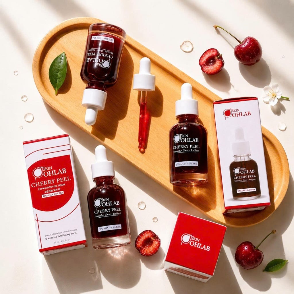  Tinh Chất Tẩy Tế bào Chết Cherry Peel Skin Ohlab AHA 20% + BHA 0.5% 30ml 