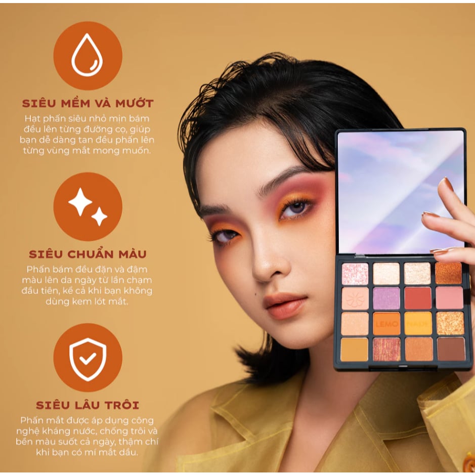  [Version 1 & 2] Bảng Phấn Mắt Lemonade Aesthetic Eyeshadow Palette 20.8g 