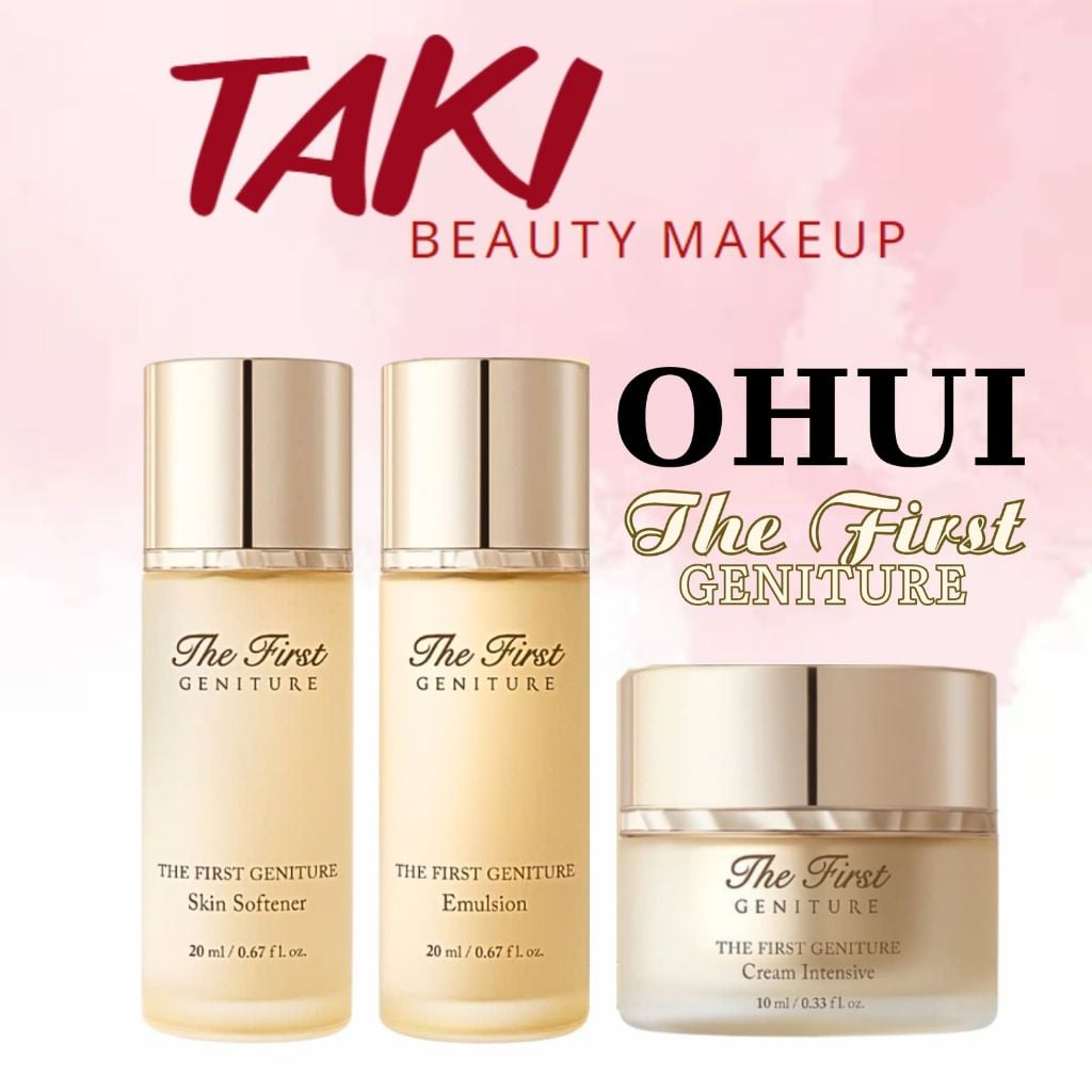 [ Tem LG ] Nước Dưỡng Da + Kem Dưỡng OHUI The First Geniture - Skin Softener 60ml / Emulsion 60ml / Cream Intensive 10ml