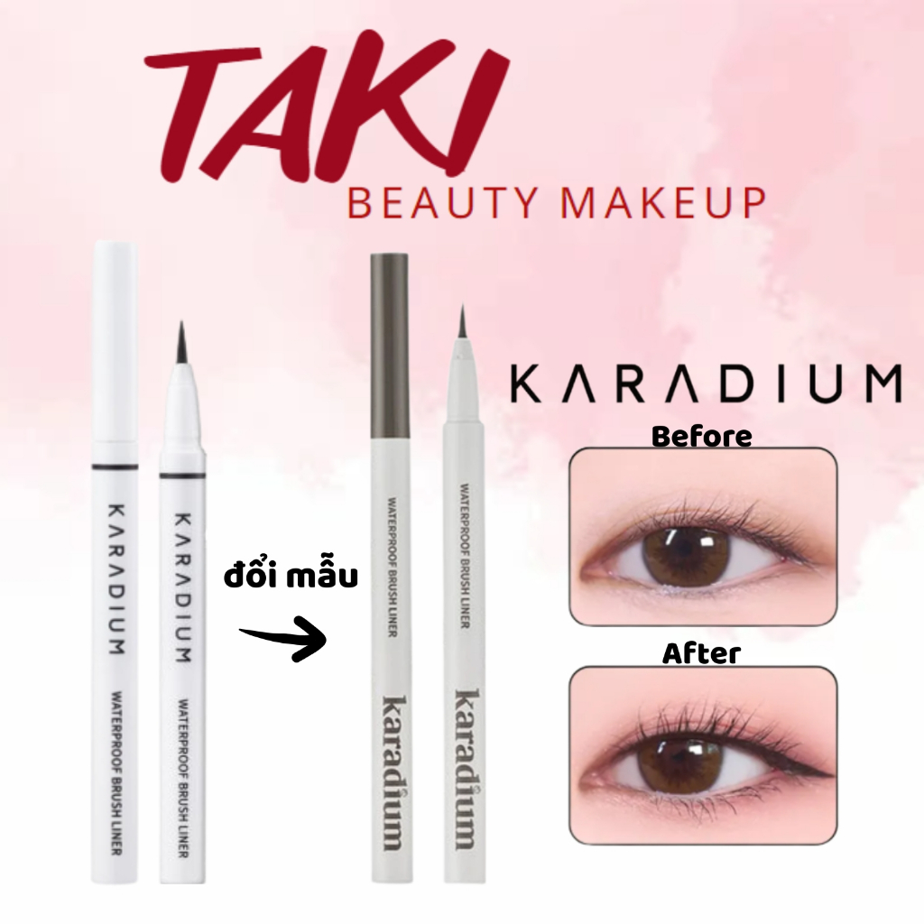 Kẻ Mắt Nước Karadium Waterproof Brush Liner Black NEW