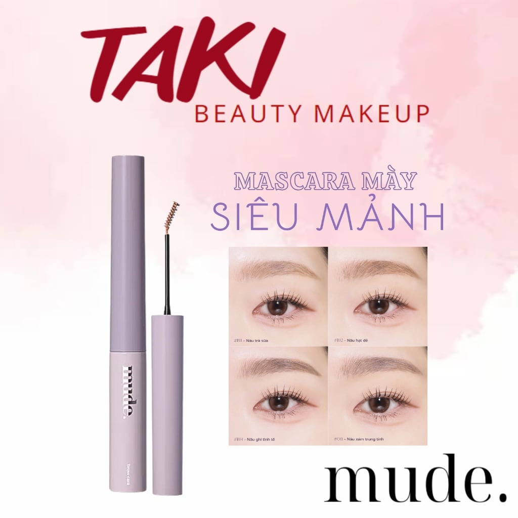 Mascara Lông Mày Siêu Mảnh Mude Inspire Skinny Browcara Hàn Quốc 3.2g