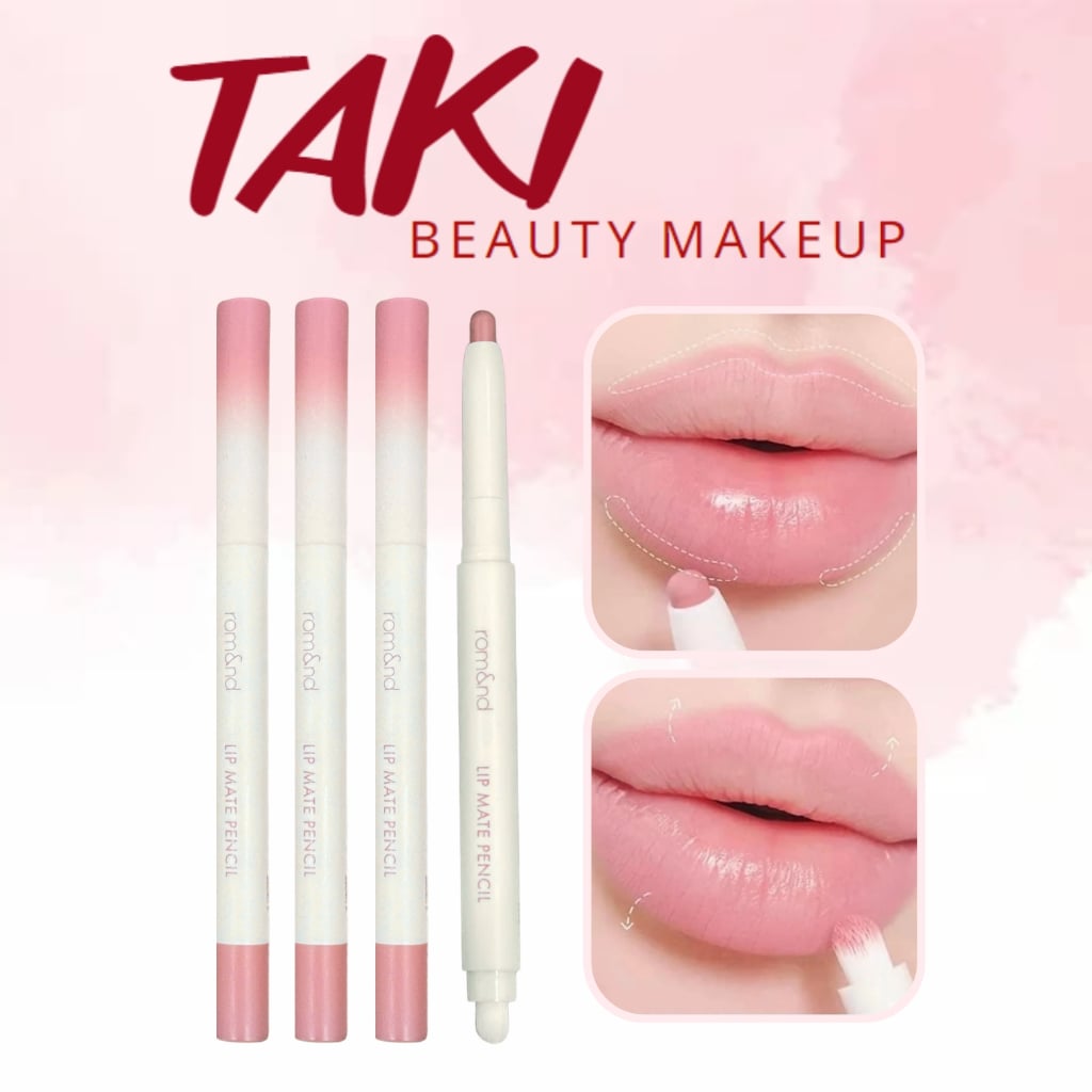  Chì Kẻ Viền Môi 2 Đầu Nhung Lì Romand Hàn Quốc Lip Mate Pencil 
