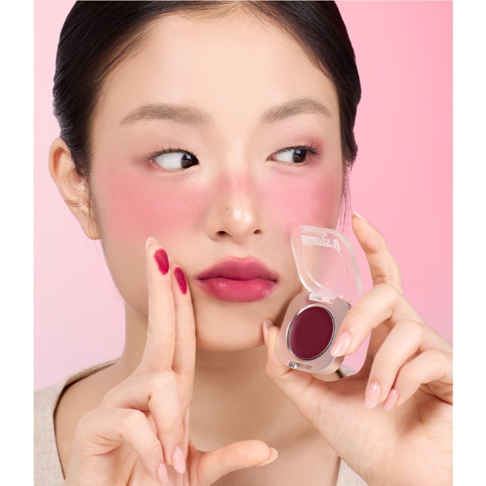 Má Hồng Kem 3in1 Đa Năng Mắt Má Môi Mịn Lì Glamrr Q Mellow Touch Lip C - Taki Beauty Makeup