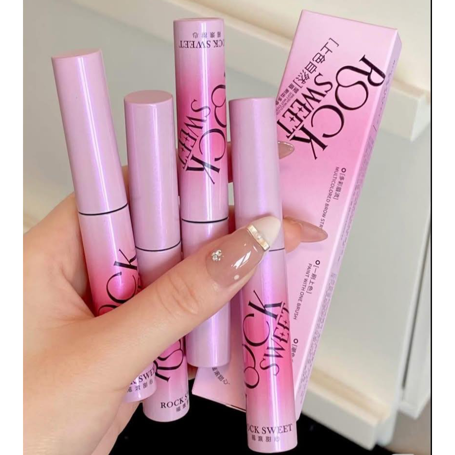 Mascara Mày Chống Trôi , Không Lem Rock Sweet Multicolored Brow Stream 3.5G 