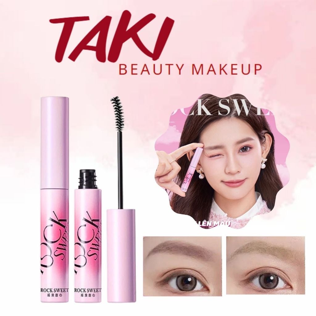  Mascara Mày Chống Trôi , Không Lem Rock Sweet Multicolored Brow Stream 3.5G 