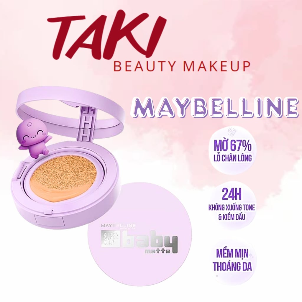  [NEW] Phấn Nước Maybelline Super Stay 24H Baby Matte Cushion New York 11g 