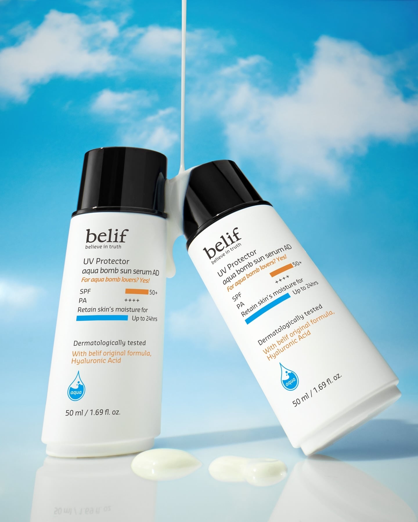  [Tem LG] Kem Chống Nắng Belif UV Protector Aqua Bomb Sun Serum AD 50ml 