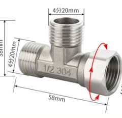 Tê cầu - Inox 304