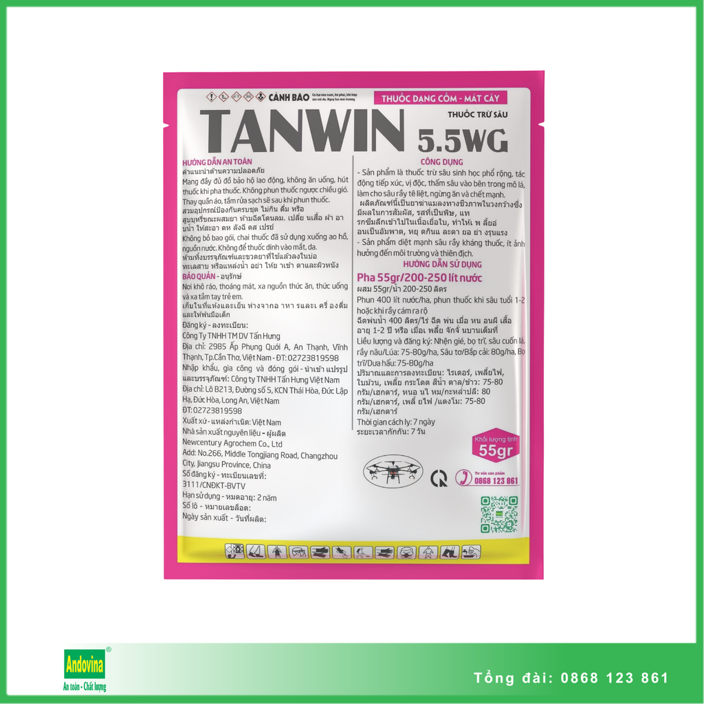 Thuốc trừ sâu E155 Thái 55gr