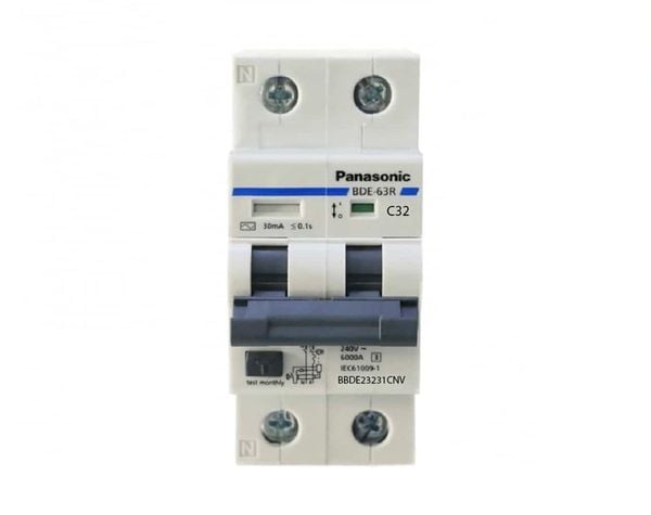 Aptomat chống giật - RCBO C32 - CB - Cầu dao chống giật - Panasonic