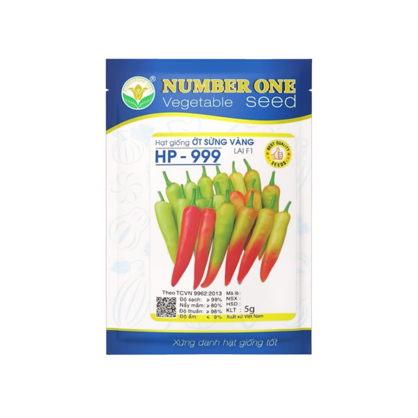 Hạt giống Ớt Sừng Vàng Number One HP-999 - 5gr