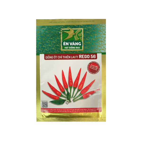Hạt giống Ớt chỉ thiên lai F1 Rego 56 - Én Vàng