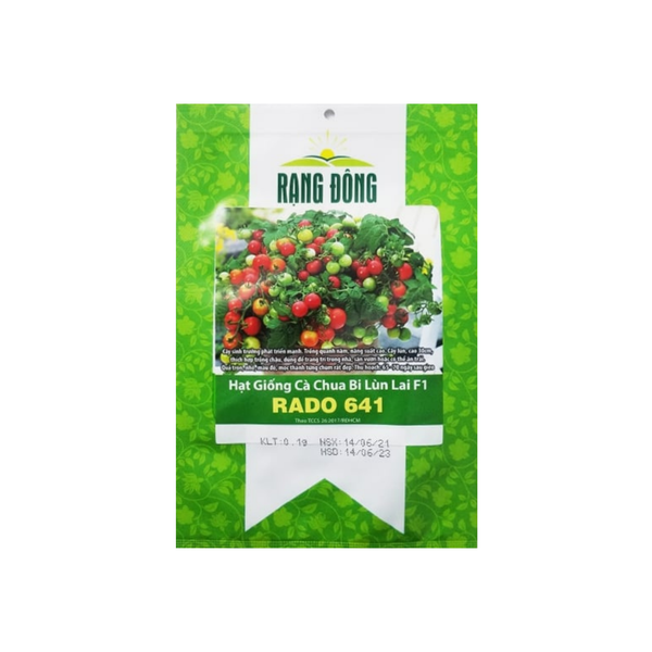 Hạt giống Cà Chua Bi Lùn Lai F1 Rado 641 0,1gr Rạng Đông
