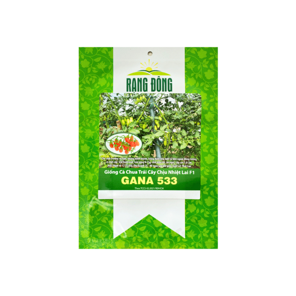 Hạt giống Cà Chua Trái Cây Chịu Nhiệt Lai F1 Gana 533 3 hạt Rạng Đông