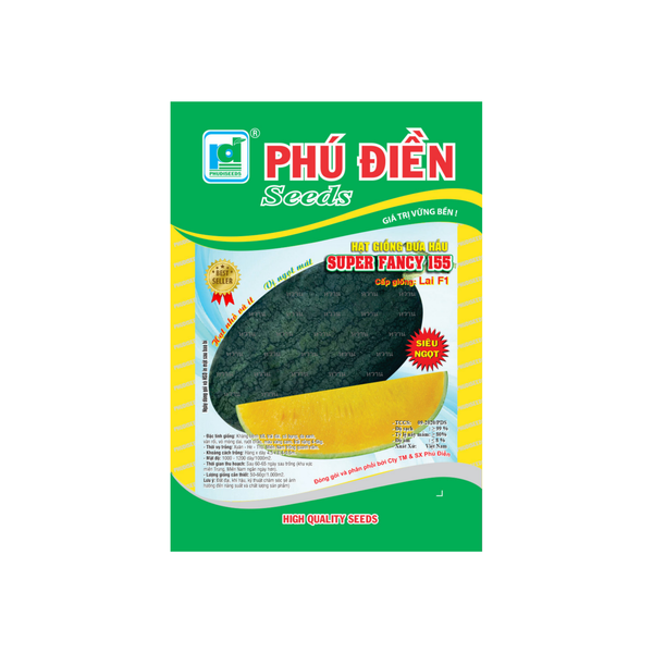 Hạt giống Dưa Hấu - Ruột Vàng - Super Fancy F1 20gr - Phú Điền