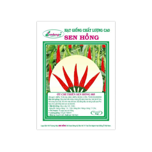 Hạt giống Ớt chỉ thiên lai F1 Sen Hồng SH085