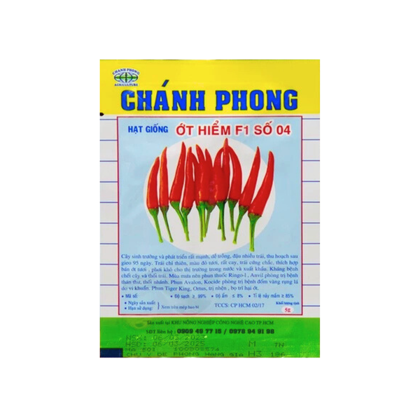 Hạt giống Ớt chỉ thiên - Ớt hiểm - Chánh Phong 04