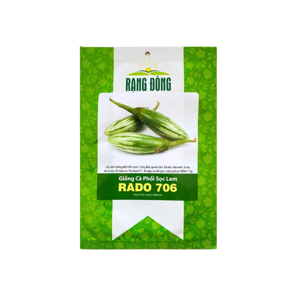 Hạt giống Cà Phổi Sọc Lem Rado 706 0,5gr Rạng Đông