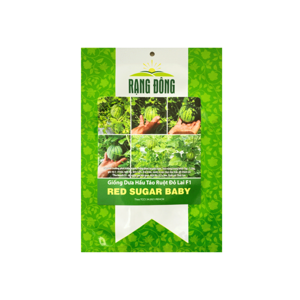 Hạt giống Dưa hấu Táo Ruột Đỏ Red Sugar Baby 5 hạt Rạng Đông