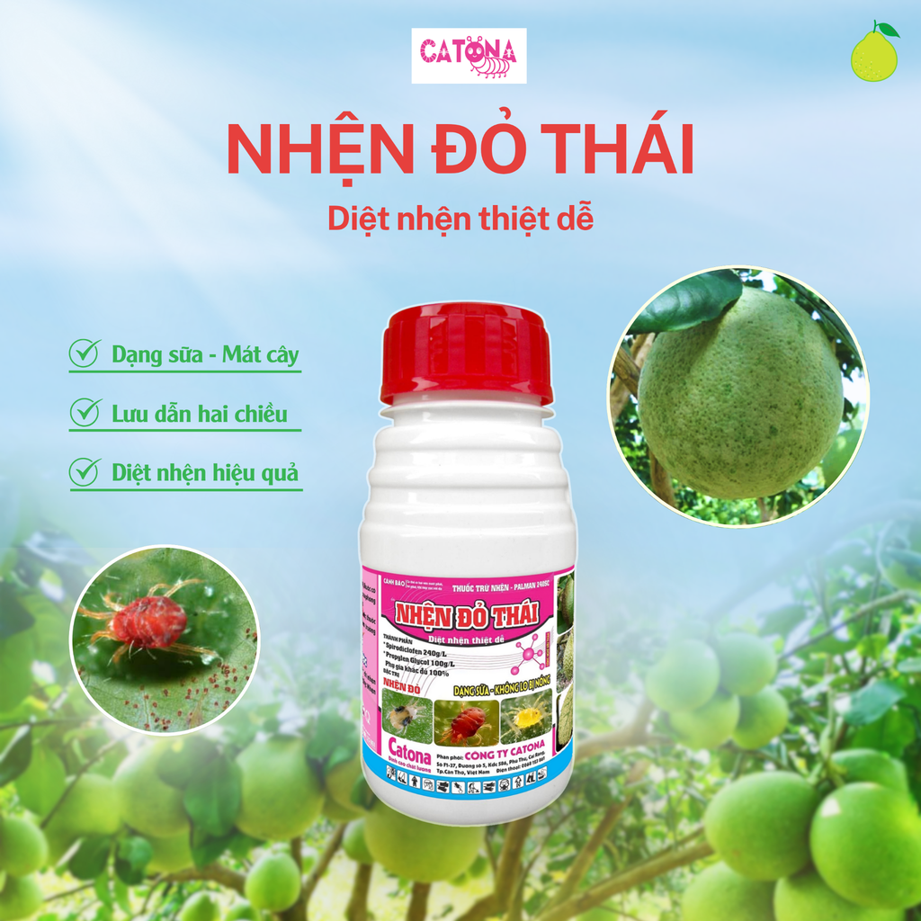 Thuốc trừ nhện NHỆN ĐỎ THÁI 240ml