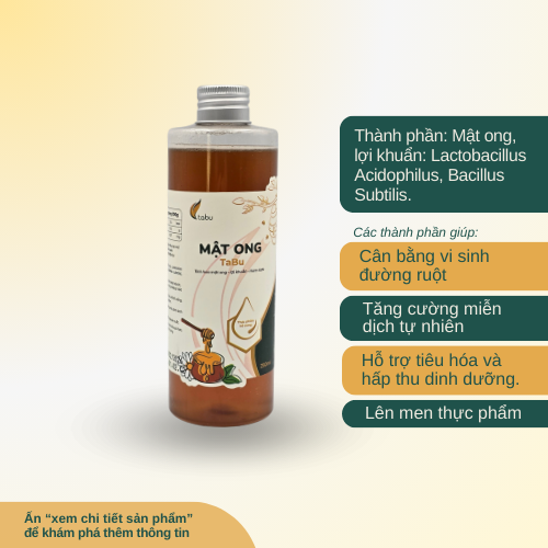  Mật ong TaBu 250ml (Mật ong lên men nâng cấp) 